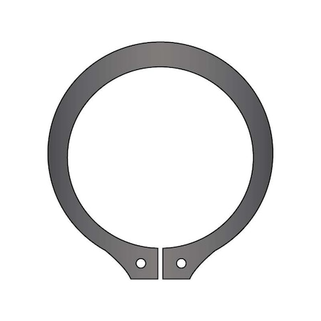 Rotor Clip External Retaining Ring, Steel Black Phosphate Finish, 20 mm Shaft Dia MSH-020